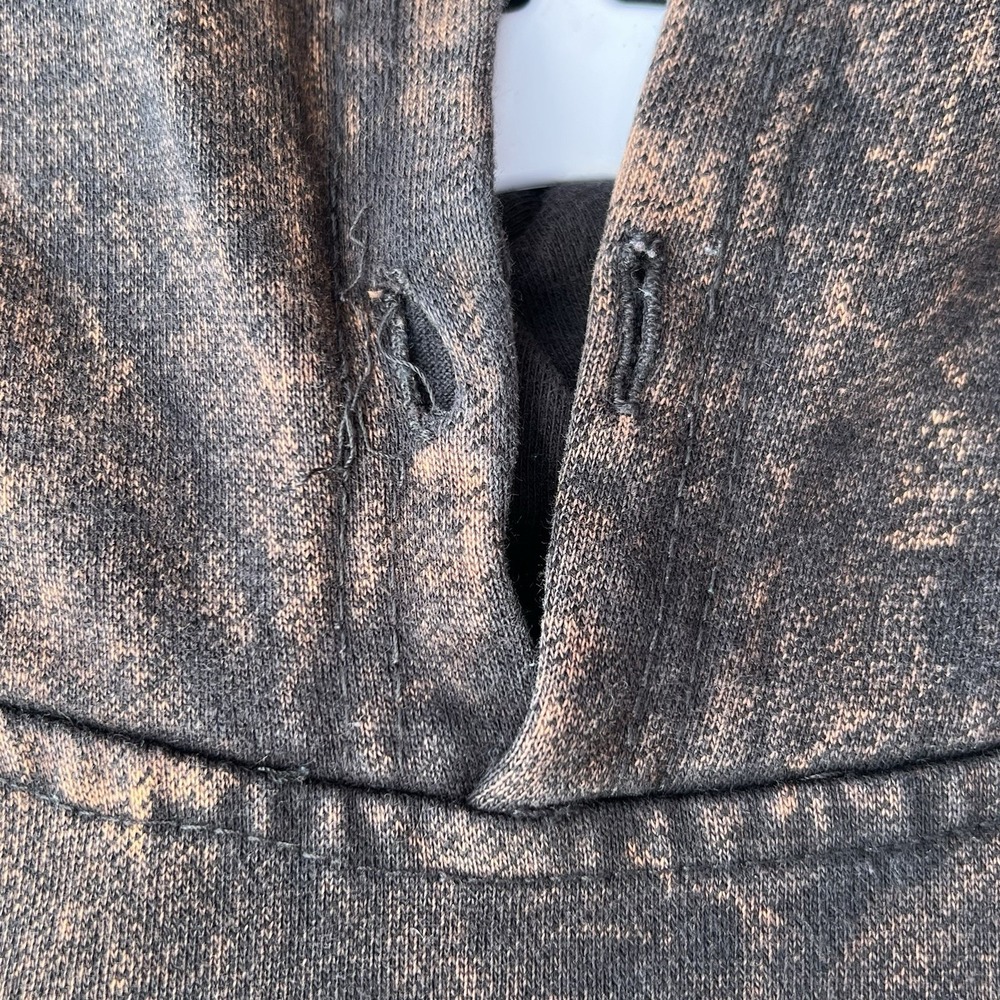 Hot Leathers Boston Strong Hoodie Men's Medium Black Bleached-Flaw - Picture 6 of 8